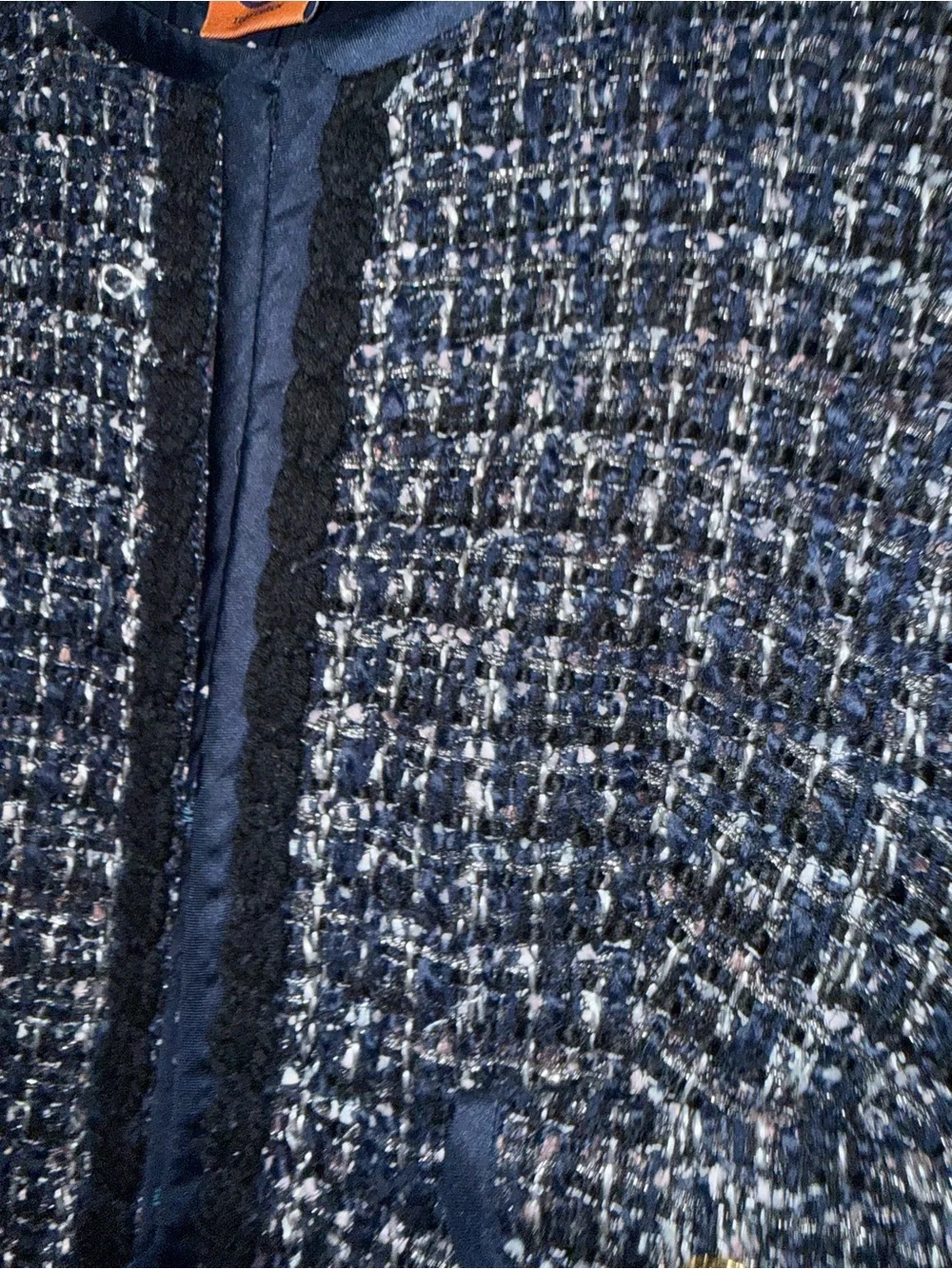 Tory Burch Annabelle Tweed Jacket with Gold Buttons